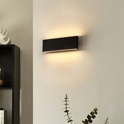 Lindby Applique a LED Ignazia, 28 cm, nero, metallo, su/giù