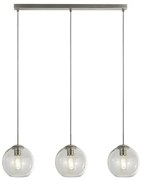 Balls 3lt bar pendant - metallo cromato e vetro trasparente