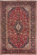 Kashan Tappeto 200 x 290 Rosso (Iran) Annodato A Mano