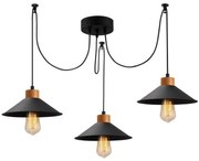 Lampadario a sospensione con filo MANAVGAT 3xE27/40W/230V ragno