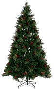 Albero di Natale DKD Home Decor Rosso Verde Polietilene 140 x 140 x 210 cm