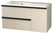 Mobile sottolavabo e lavabo Rodi cotone L 105 x H 57 x P 46 cm