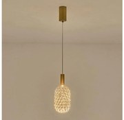Lampadario LED a sospensione con filo PERFORATO LED/6,3W/230V 3000K oro diametro 13 cm