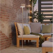 Eglo 901893 - Lampada solare da terra a LED ROCCANOVA LED/2,8W/3,7V IP44 bianca