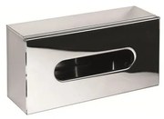 Dispenser per fazzoletti 25x13 cm in acciaio inox/argento