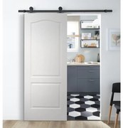 Porta scorrevole Empire in mdf bianco, L 93 x H 212 cm, con binario Industrial Reversibile