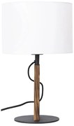 Lampada da tavolo PINUS 1xE27/40W/230V bianco/legno