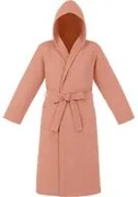 Accappatoio con cappuccio cotone taglia S/M corallo Spa