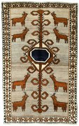 Gabbeh Tappeto persiano 150 x 240 Nero (Iran) Annodato A Mano