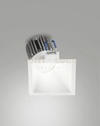 Toodle incasso quadrata asimmetrica 3000k 1250lm 11w bianco dimmera...