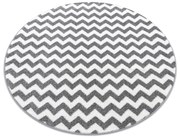 Tappeto SKETCH cerchio - F561 grigio/bianco - Zigzag