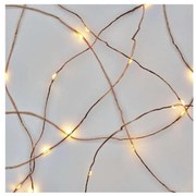 Catena natalizia LED 20xLED/2,4m bianco caldo