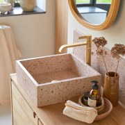 Tikamoon - Lavabo in battuto di terrazzo premium pink Made