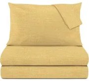 Completo letto matrimoniale beige policotone