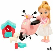 Bambola Colorbaby Bella 16 cm Moto 7 x 16 x 4 cm (6 Unità)