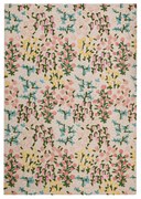 Tappeto color crema in lana tessuto a mano 200x290 cm Emilia Floral – Flair Rugs