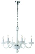 Lampadario Alfiere Elegance Colore Bianco 40W