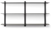 GEJST - Nivo Shelf Large D Nero Albero di Frassino/Nero