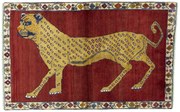 Gabbeh Tappeto persiano 110x170 Rosso (Iran) Annodato A Mano