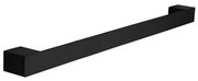 Kamalu - Portasalviette a barra design squadrato 50cm in acciaio inox finitura nera opaca | NUEVO-N