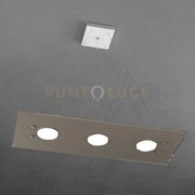Path sospensione 3 luci tortora scuro 1141-s3 r-ts