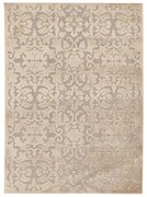 Tappeto Florentine Baroque mosaico in viscosa beige, L 200 x L 140 cm