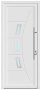 Portoncino d'ingresso in pvc 20021 L 80 x H 210 cm bianco apertura sinistra, falso telaio non incluso