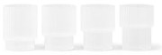 ferm LIVING - Ripple Small Glasses 4 pcs. Frosted ferm LIVING