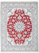 Nain Tappeto persiano 200 x 150 Rosso (Iran) Annodato A Mano