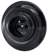 Bohemia-Design - Presa domestica retrò in porcellana con cornice 250V/16A nera