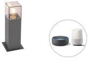 Lampada da terra da esterno smart industriale antracite 30 cm incl. Wifi P45 - Denmark