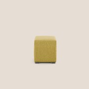 Cube pouf in tessuto morbido impermeabile T03 giallo