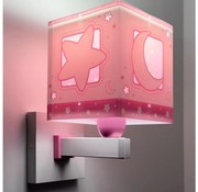 Dalber 63239S - Applique per bambini MOONLIGHT 1xE27/15W/230V rosa