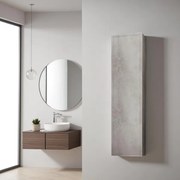 Colonna da bagno reversibile sospesa a 1 anta LUNA Cemento
