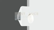 Incasso a parete ariel bianco 1xgu10 mini 10x10x5cm i-ariel-rs1