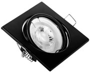 Faretto da incasso 1xGU10/MR16/10W/230V 9x9 cm nero