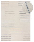 Tappeto in lana tessuto a mano color crema 200x290 cm Dottie Geometric - Flair Rugs
