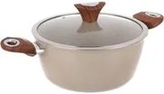 Casseruola 24 cm taupe Kolors con coperchio