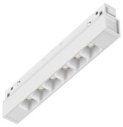 Supporto Lineare Binario Ego Alluminio Bianco Led 7W 3000K Luce Calda 1-10V