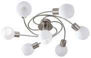 Lindby - Ciala 7 Plafoniera Bianco/Nickel Lindby