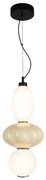 Lampadario LED a sospensione con filo ASCOLI LED/18W/230V diametro 20 cm beige