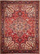 Heriz Tappeto 310x230 Rosso (Iran) Annodato A Mano
