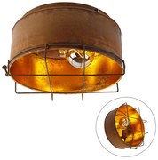 Plafoniera industriale ruggine marrone 35 cm - Barril