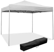 Gazebo richiudibile pieghevole 3 X 3 Bianco ricoperto in PVC impermeabile EXPO