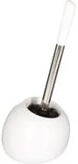 Portascopino WC ceramica bianco