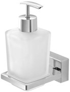 Dispenser sapone liquido a muro in acciaio cromo linea Velvet