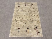 Gabbeh Tappeto 150x110 Beige (Iran) Annodato A Mano