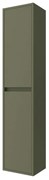 Colonna bagno sospesa 140 cm verde satinato ripiani regolabili Gaya