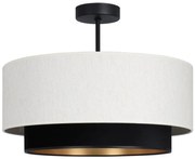 Plafoniera NATIA 1xE27/60W/230V bianco/nero