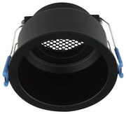 Plafoniera incasso GU10 Ø 9 cm nera